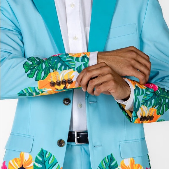 SHINESTY HIBISCUS Floral Hawaiian Derby Men’s Blazer NWT Size 56 - Picture 3 of 16